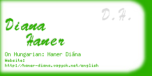 diana haner business card
